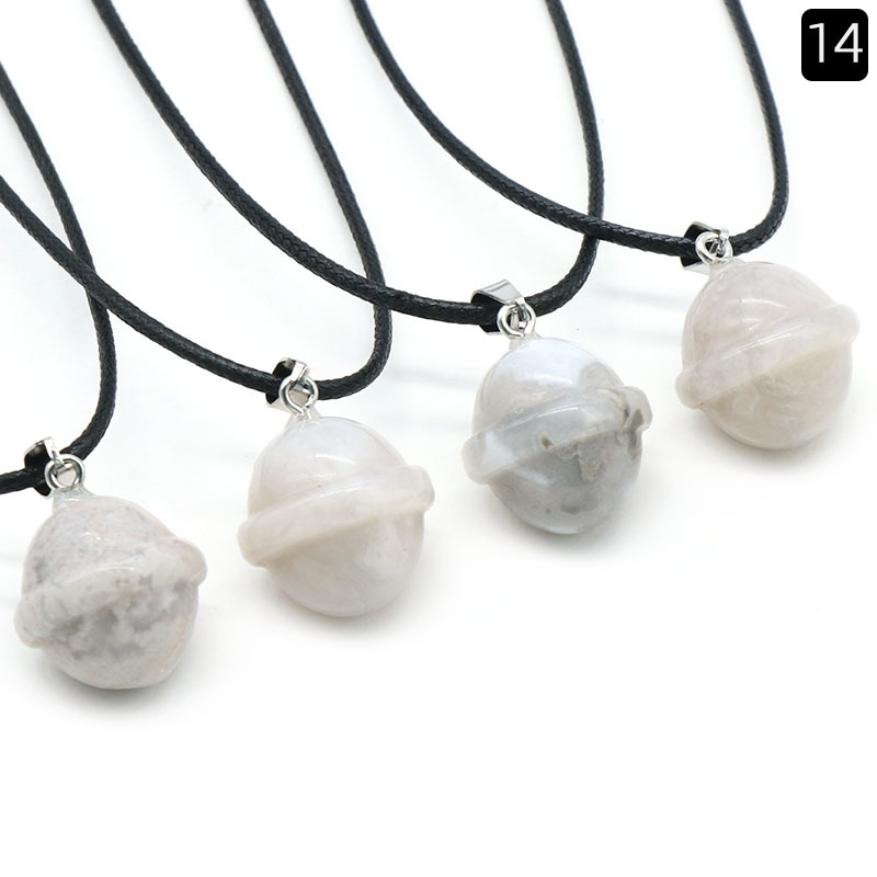 14 white agate