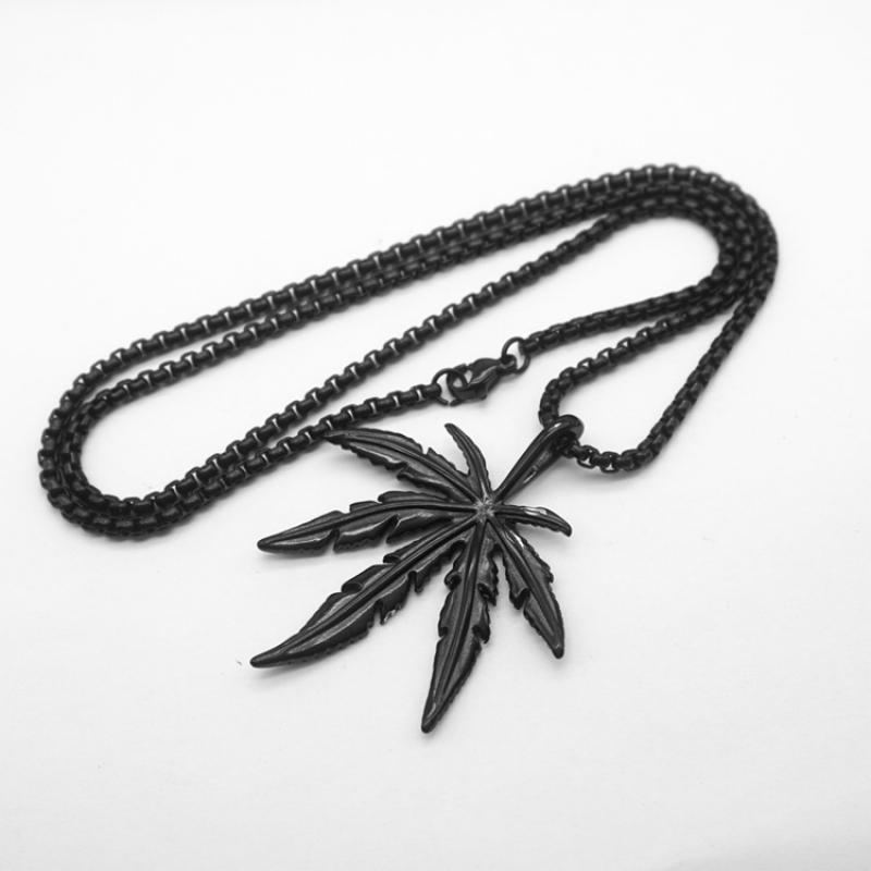 Black with 60cm square pearl chain