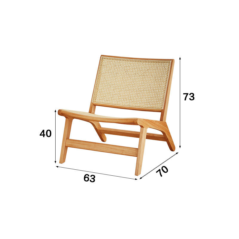 Cherry lounge chair (imitation rattan)