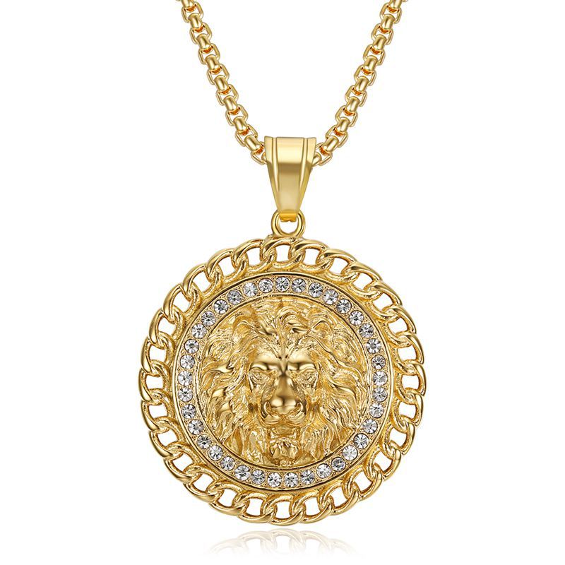 1:Gold single pendant 41x55mm