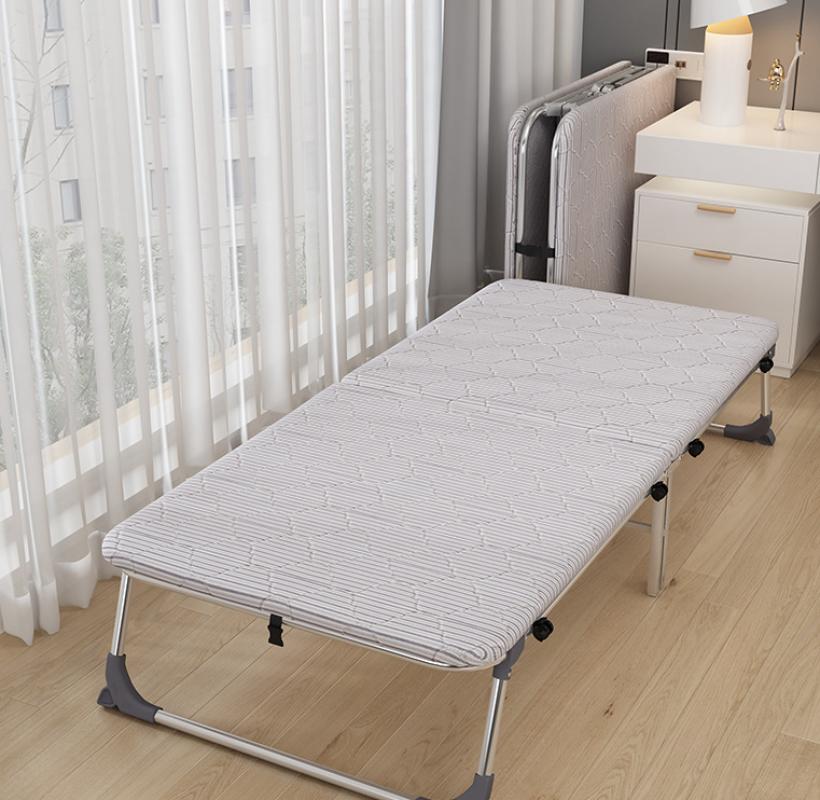 [Reinforced hard plate bed with wheel] Stripe model 80CM wide