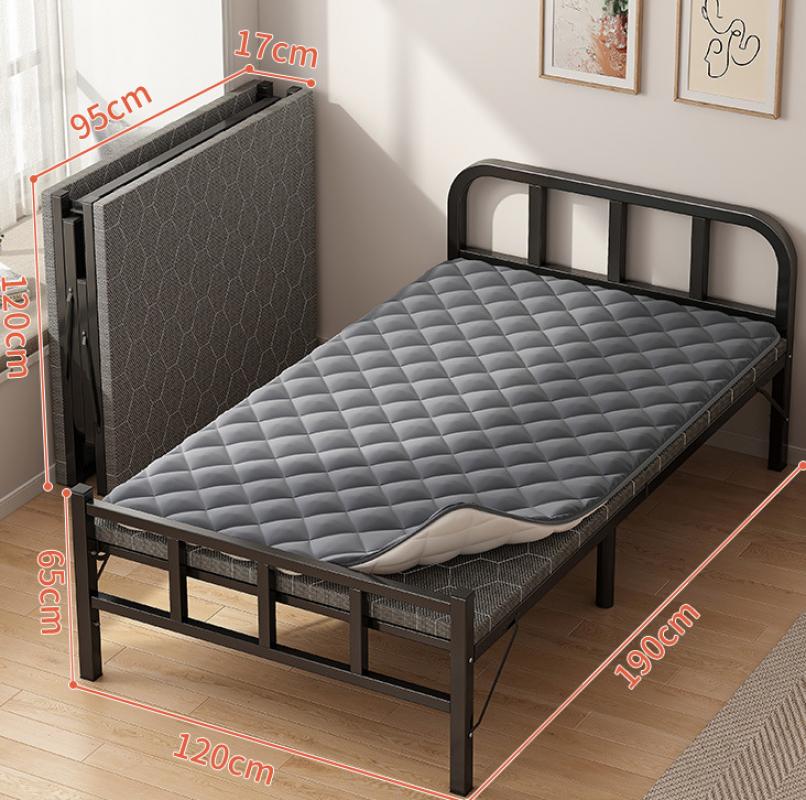 [Upgraded square tube   ice silk mattress] 120cm wide