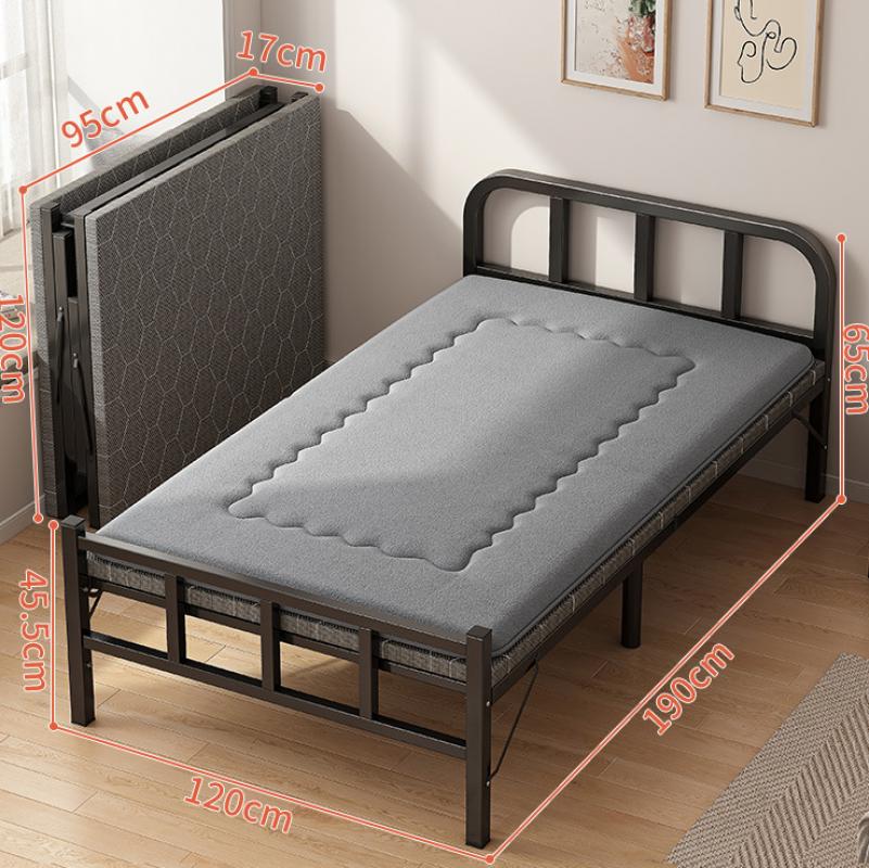 [Upgraded square tube   Lamb wool mattress] 120cm wide