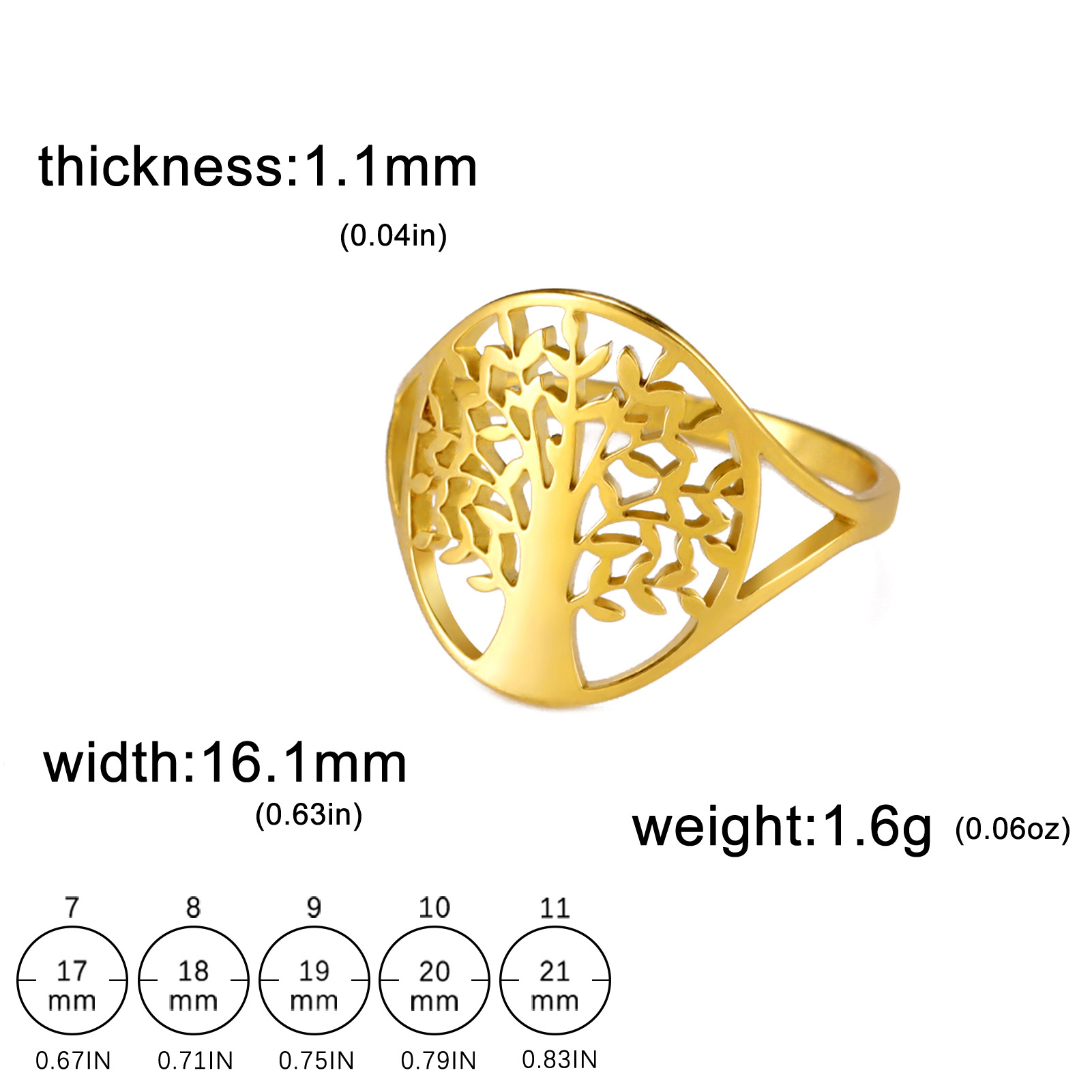 gold US Size #7