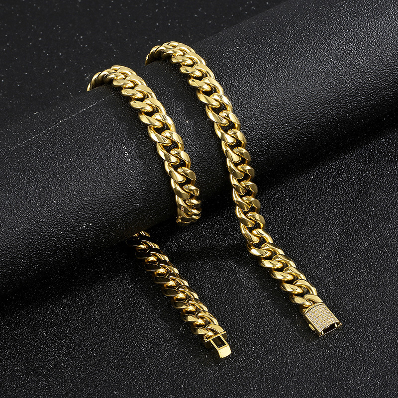 Gold (width 10mm) Bracelet 20cm