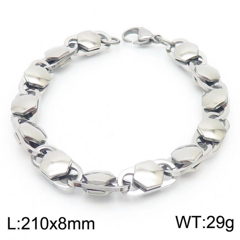 Steel B bracelet