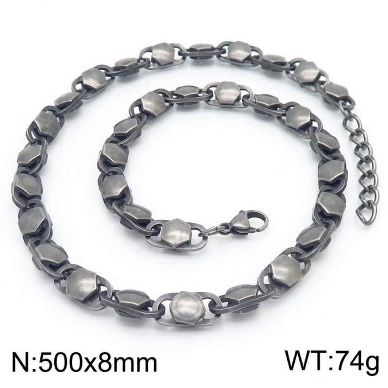 Boil black necklace