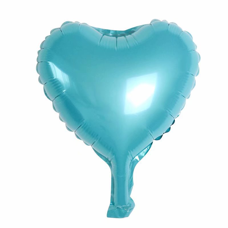 10 inch hearts bead light blue