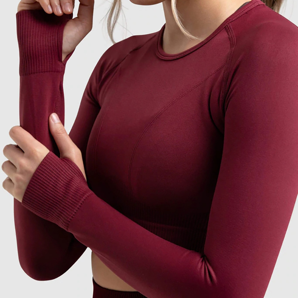 Wine red long sleeve