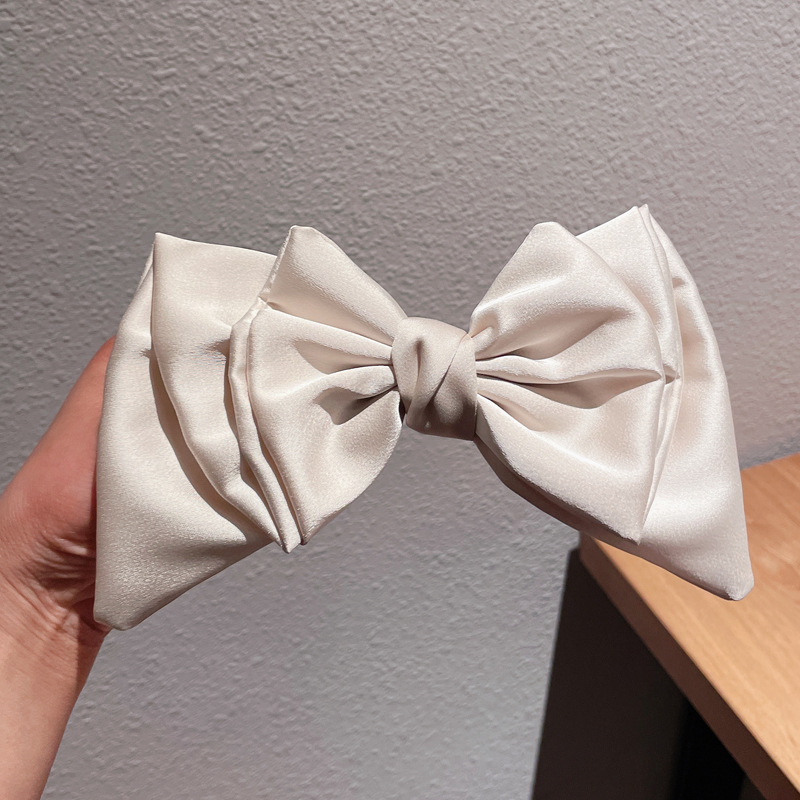 128 Triple Bow - Beige white