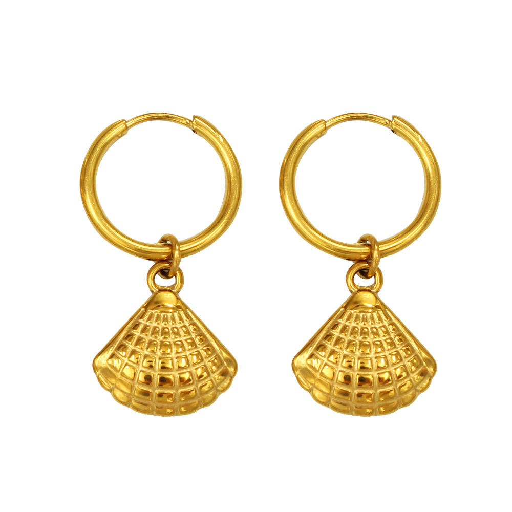 Gold earrings