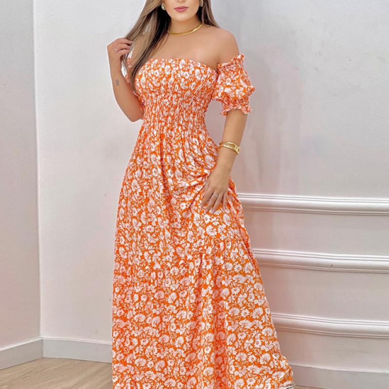 Orange floral