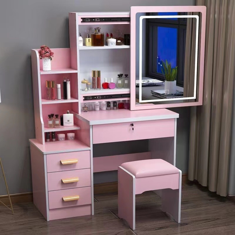 918 Pink with light left cabinet