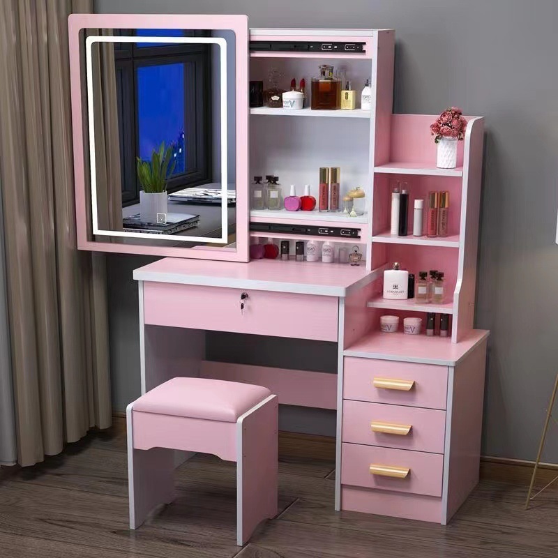 918 Pink with light right cabinet