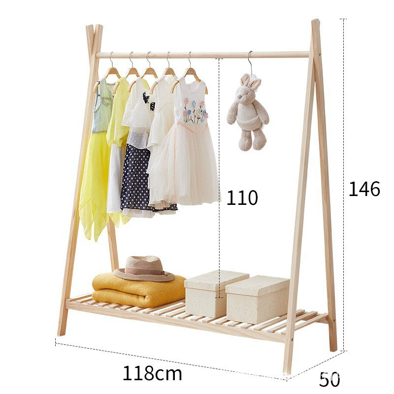 120 wide solid wood fork fork under net coat rack