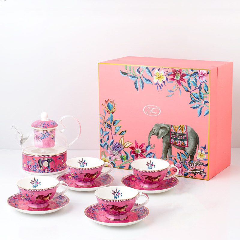 Tropical Jungle 10 head tea set