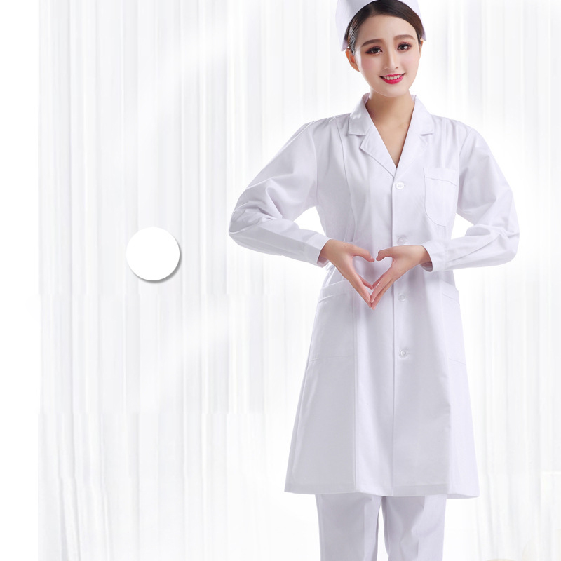 White suit collar Nurse dress Long Sleeve thick   Nurse pants (good quality)