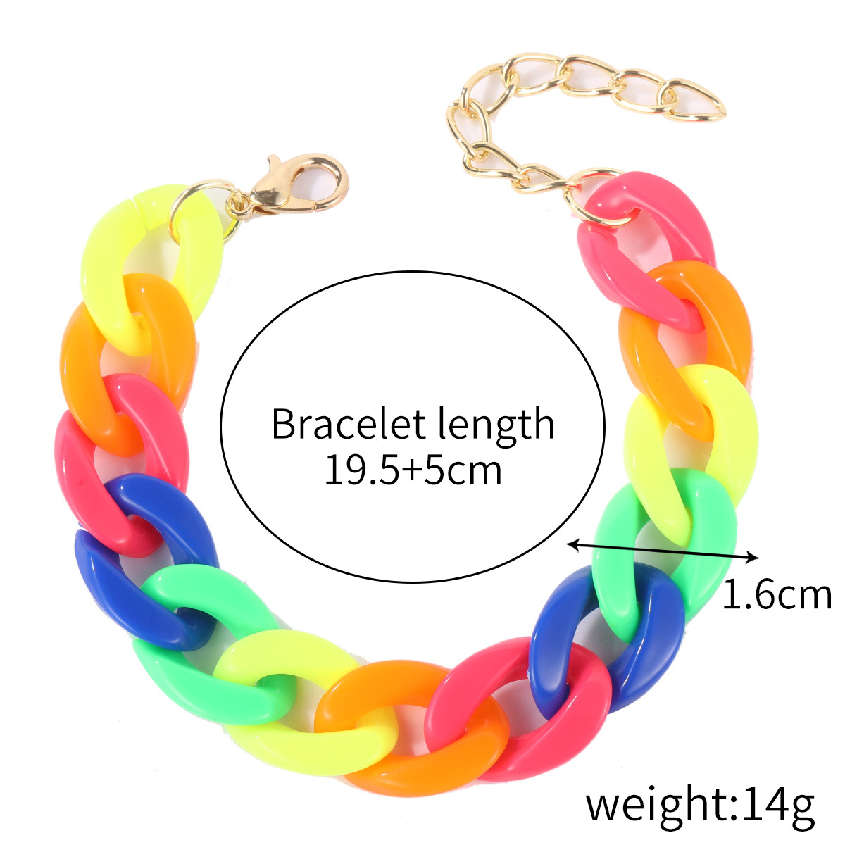 S2205-1 Bright rainbow color