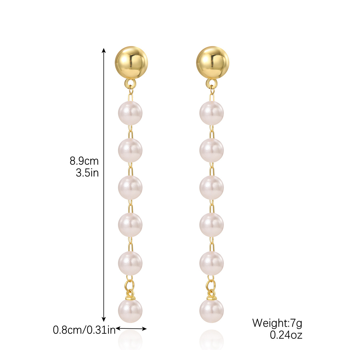 5:E2308-16 Long pearl chain