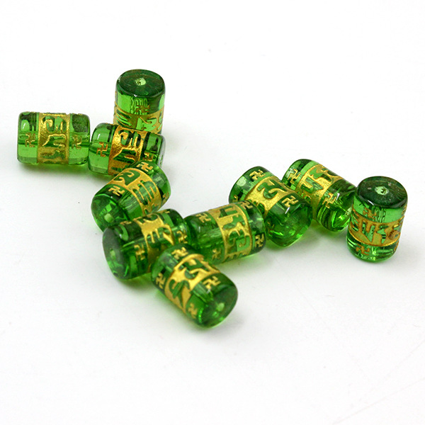 Transparent green medium 10*14mm