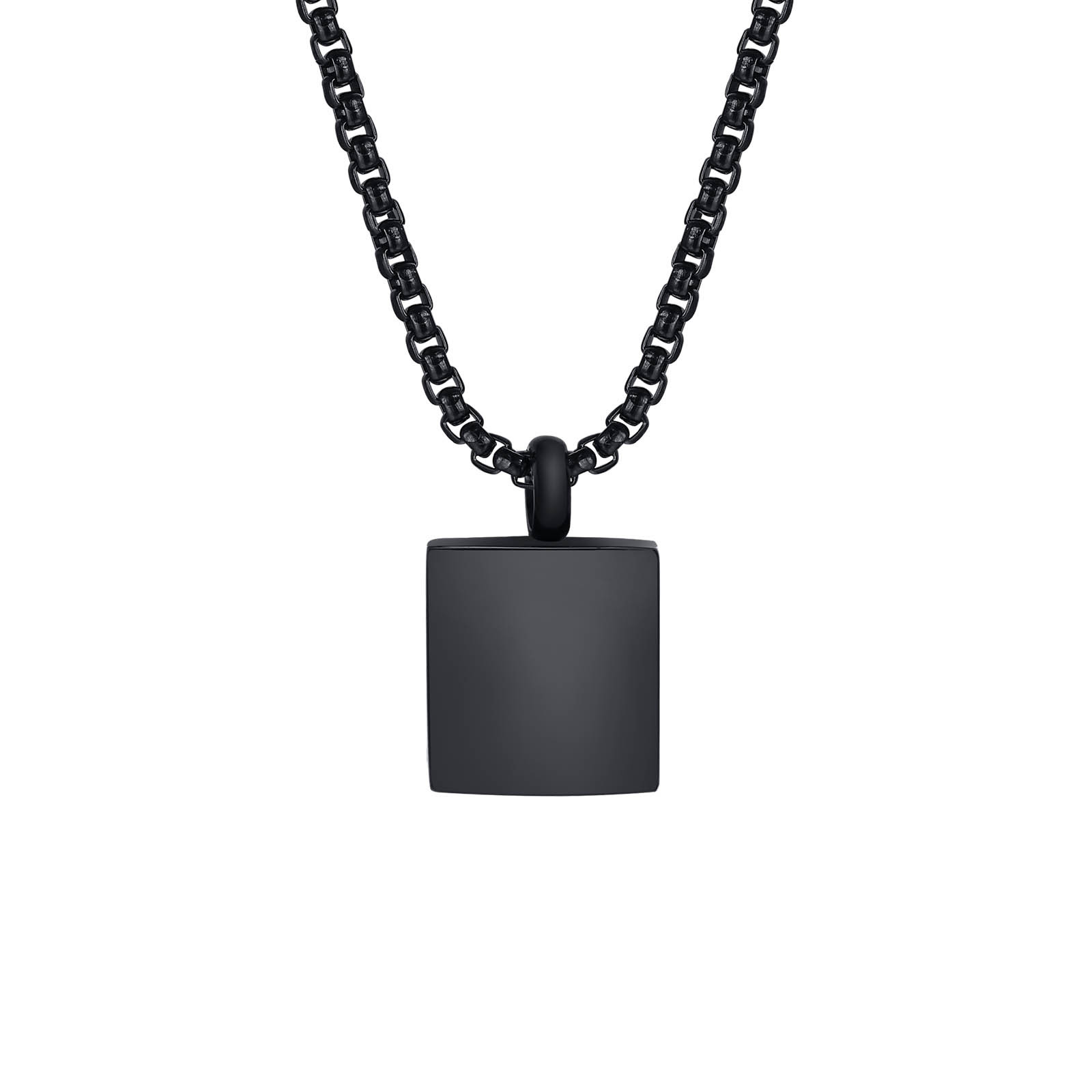 Black pendant without chain