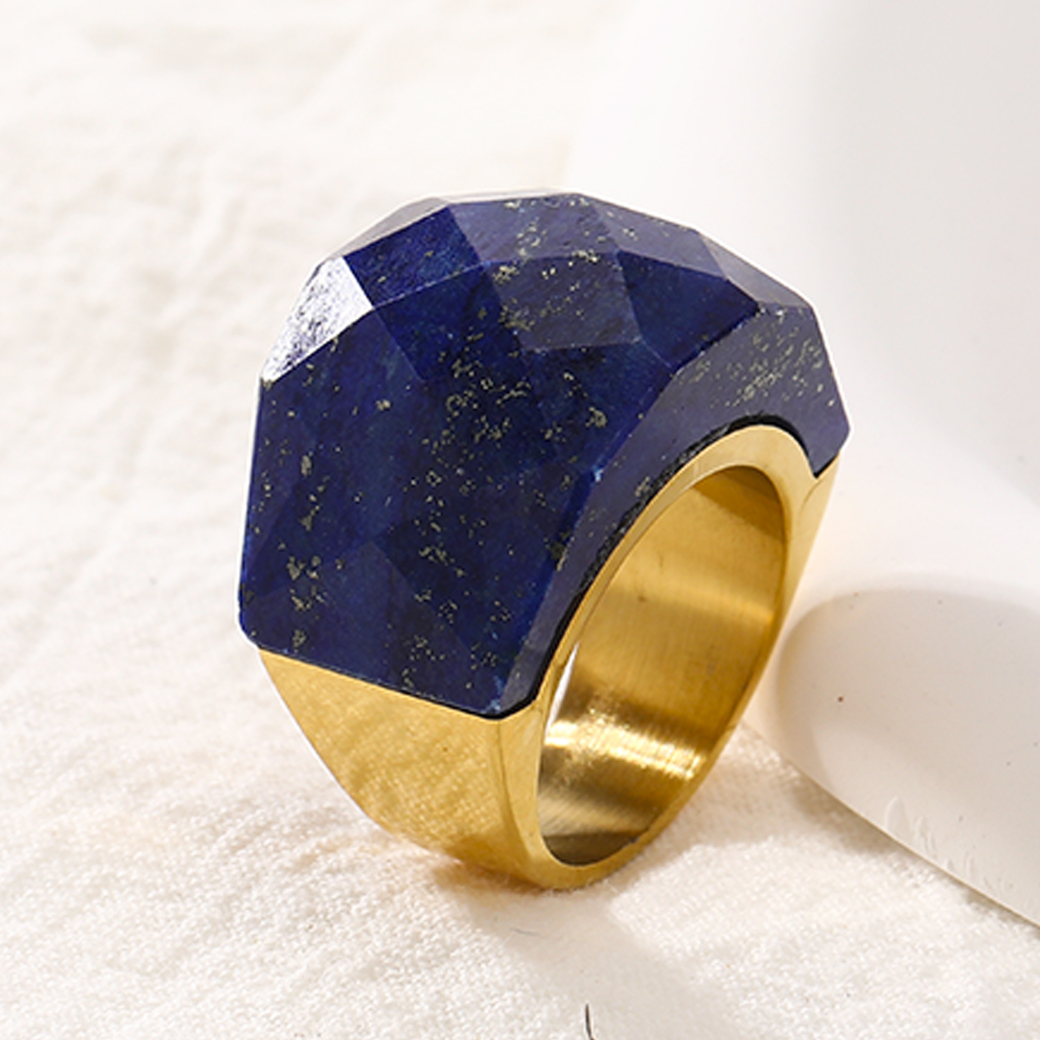 Gold natural lapis lazuli 6