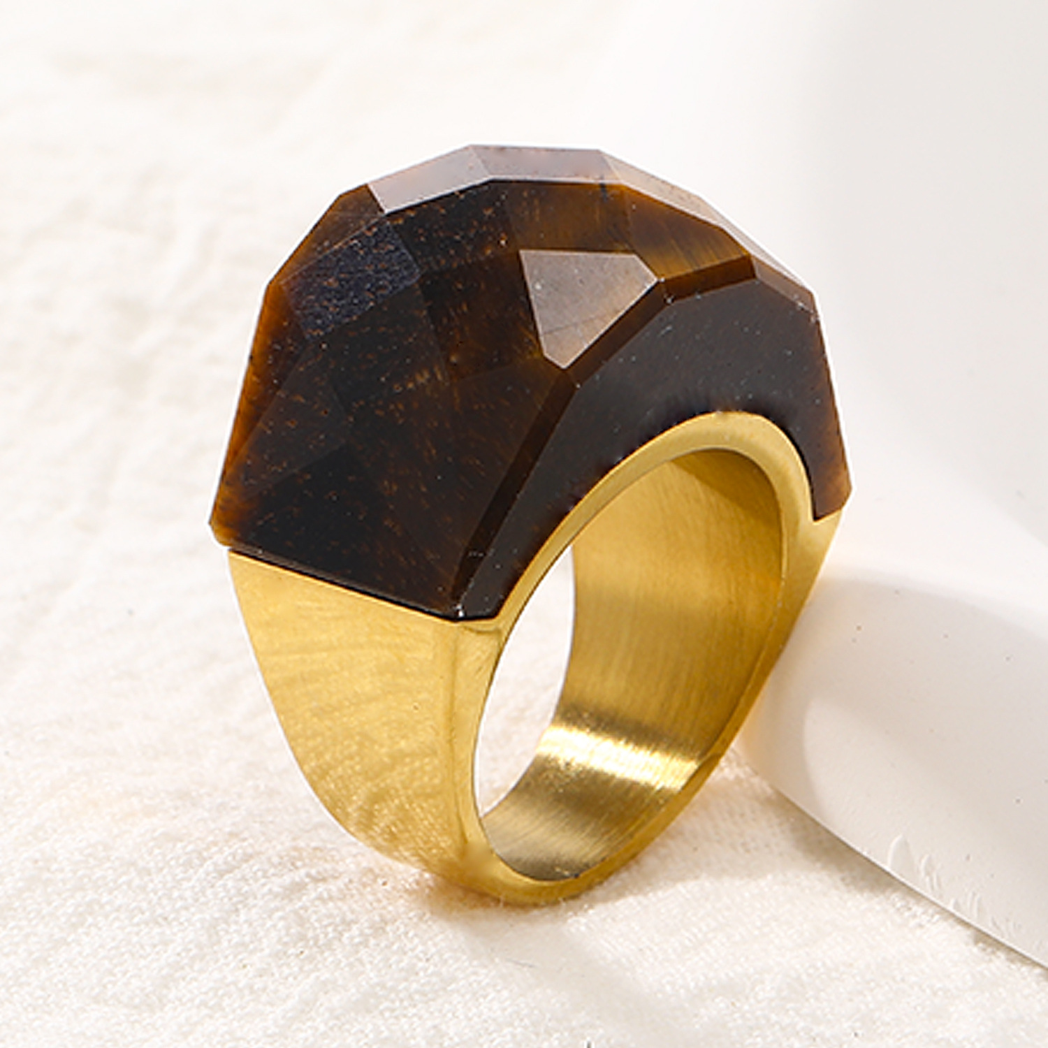 Gold natural tiger's eye stone 6