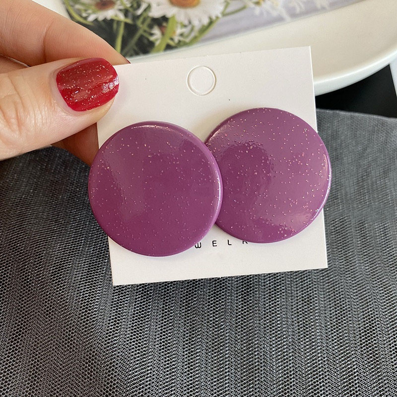 Round - Deep purple :33mm