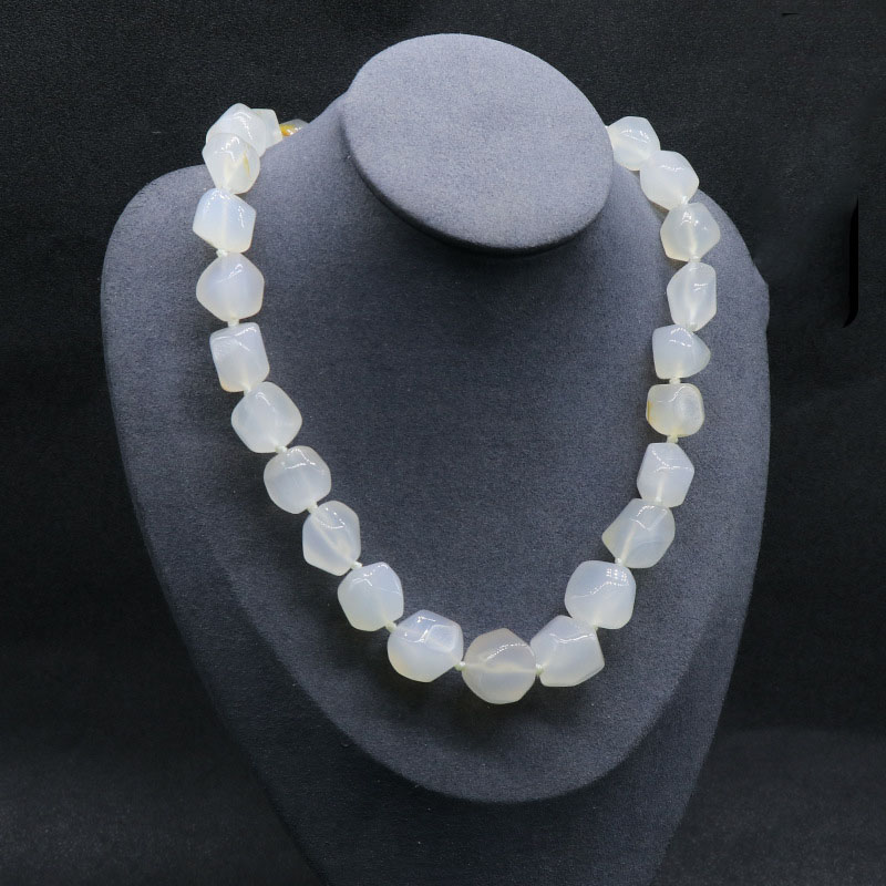 3 white agate