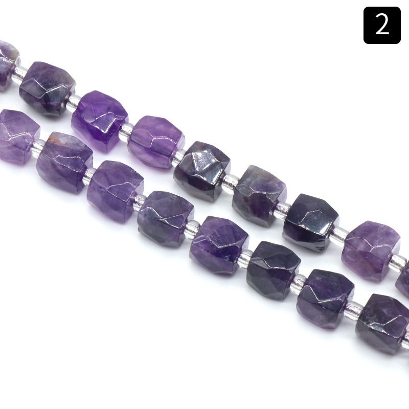 2 dunkle Amethyst