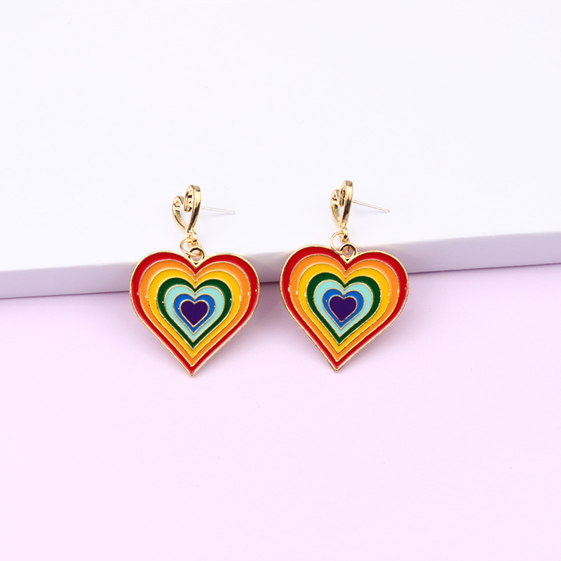 Multi-layer rainbow heart