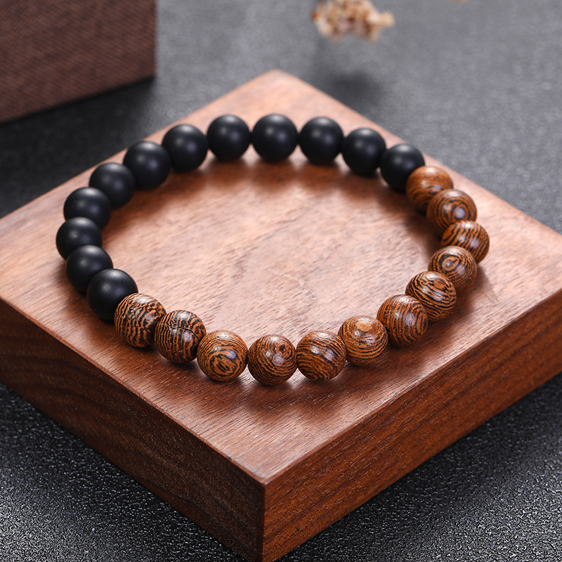 Black agate + wood grain