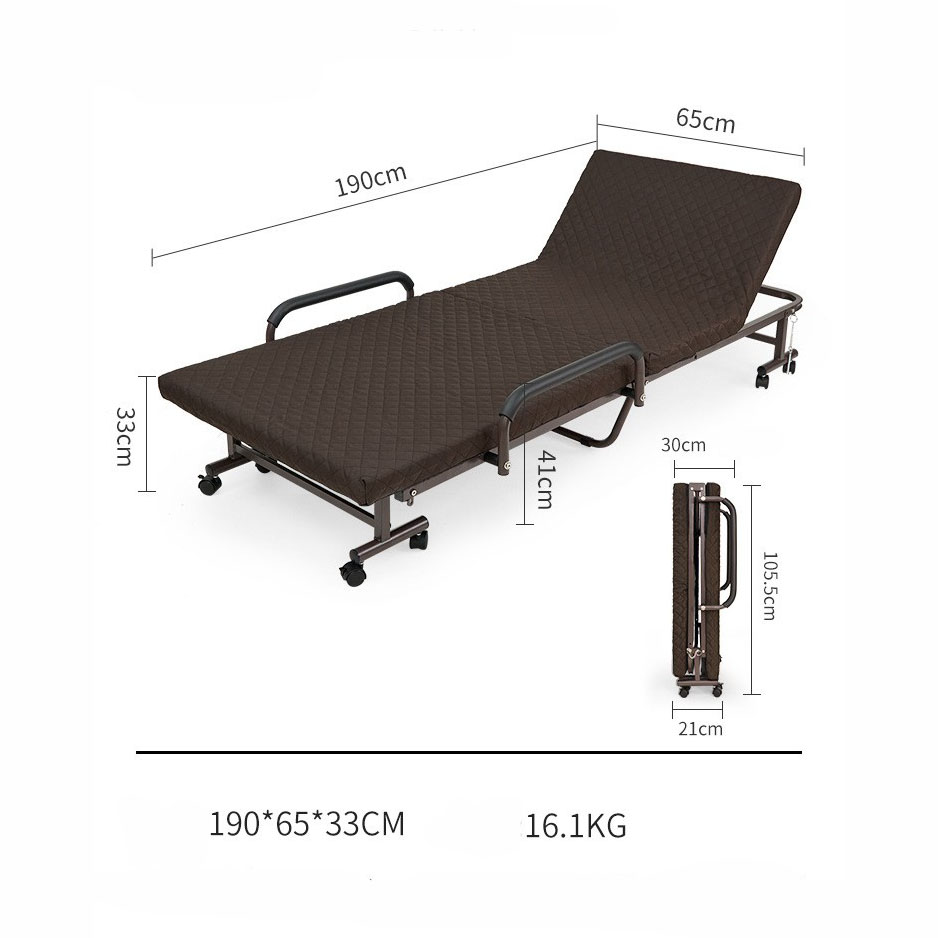 [65 width] Folding sponge bed in half