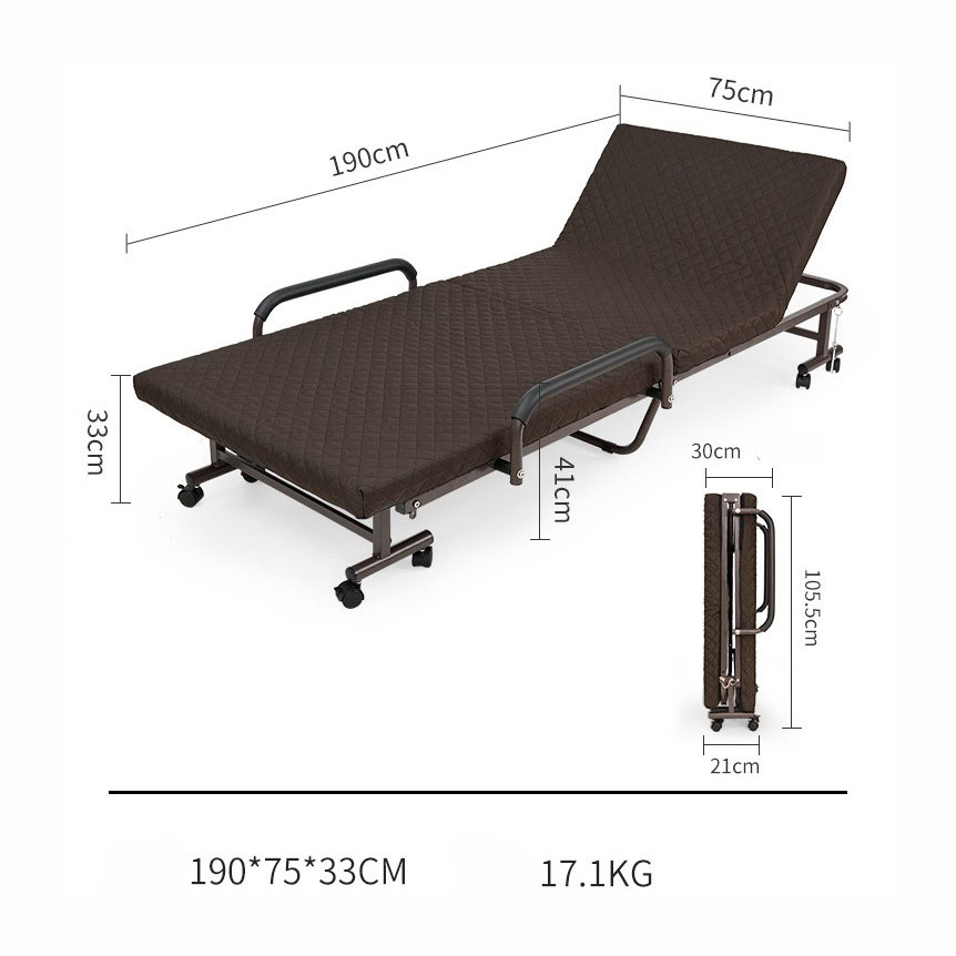 [75 width] Folding sponge bed in half