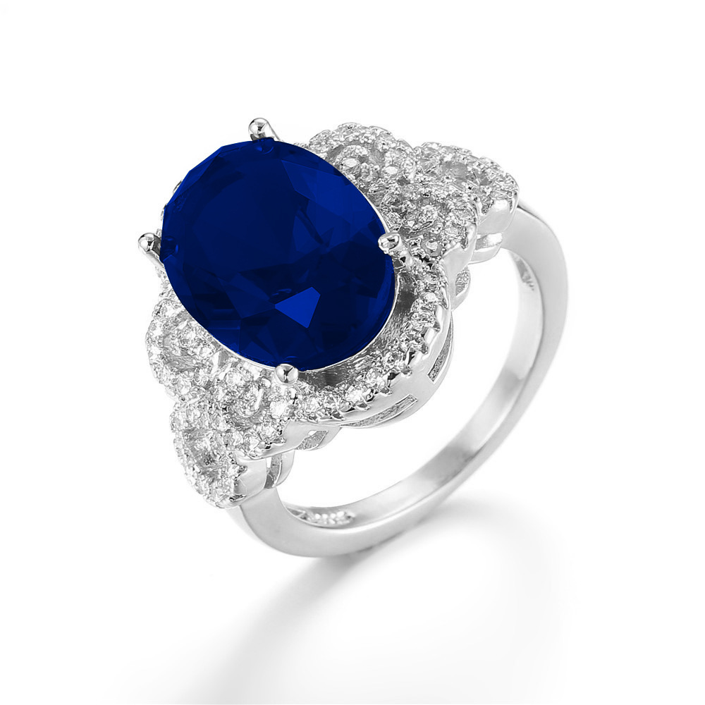 3:White gold blue diamond