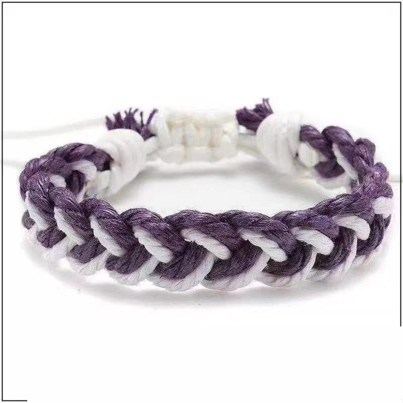 10:Two-tone pure white deep purple