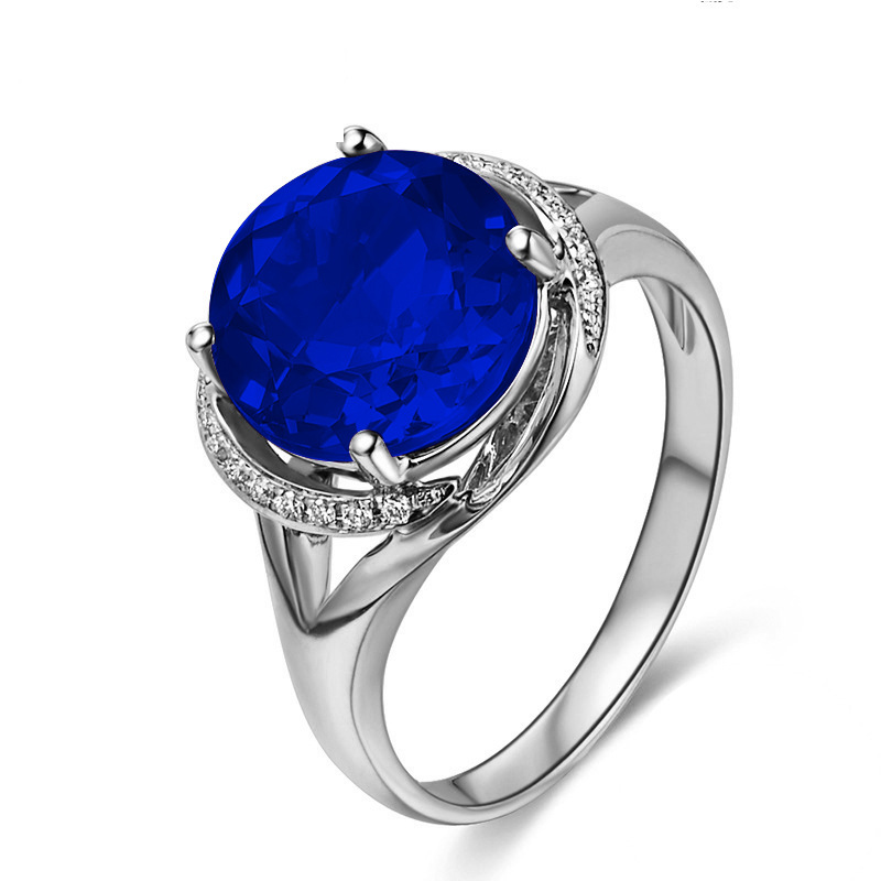 3:White gold deep blue diamond