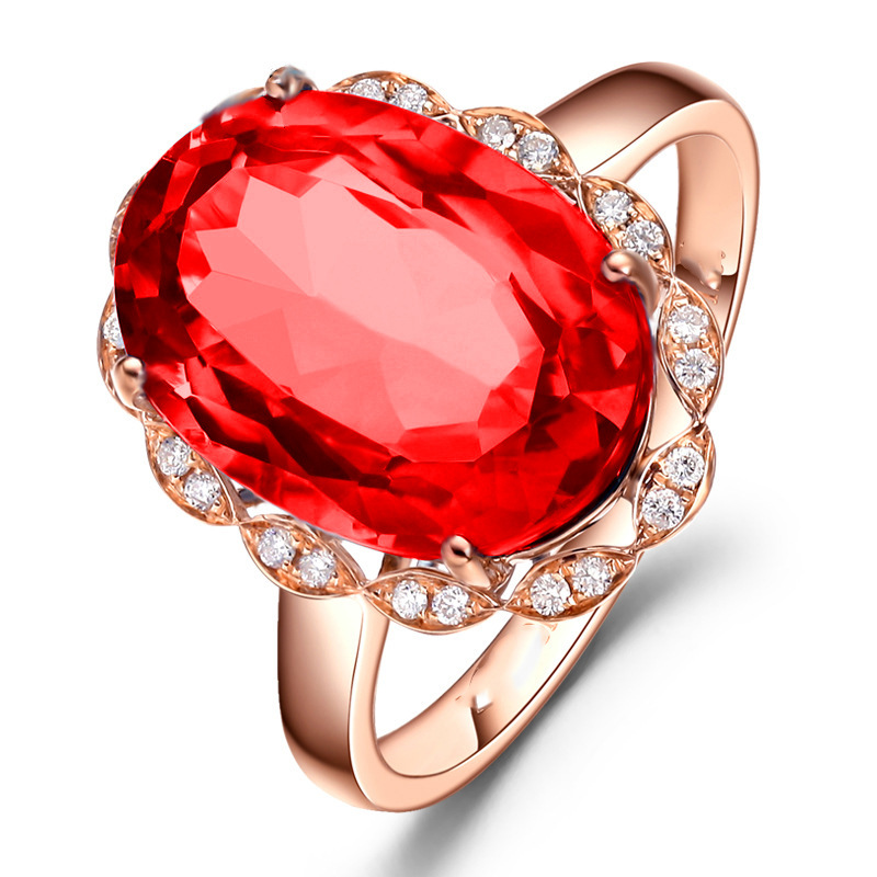 5:Rose gold red diamond