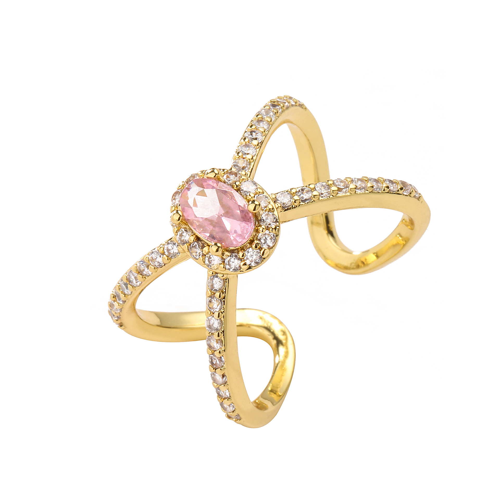 Gold pink diamond