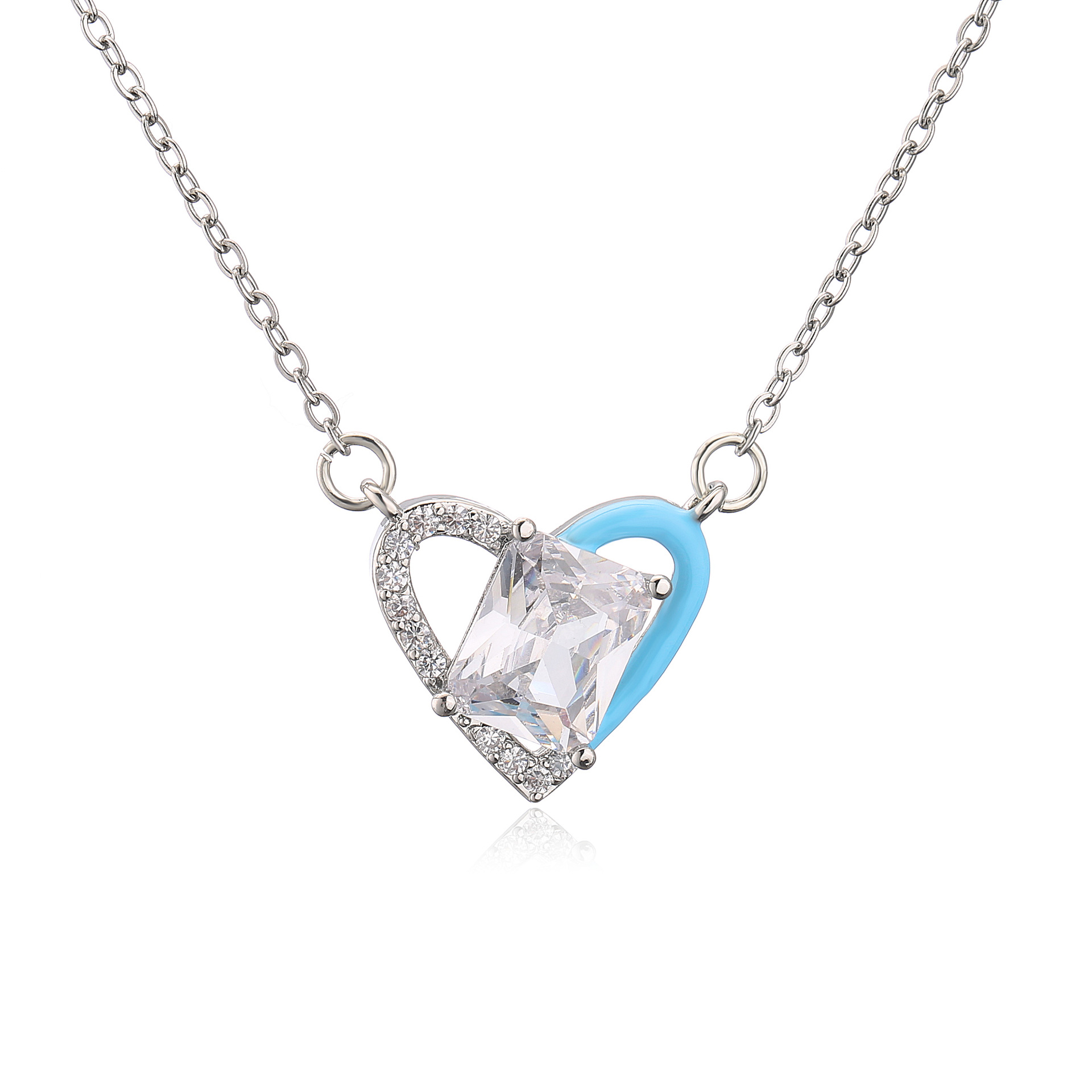 White gold light blue