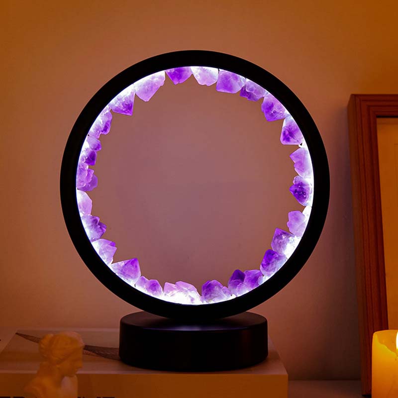 Amethyst teeth ( three-color light ) black frame