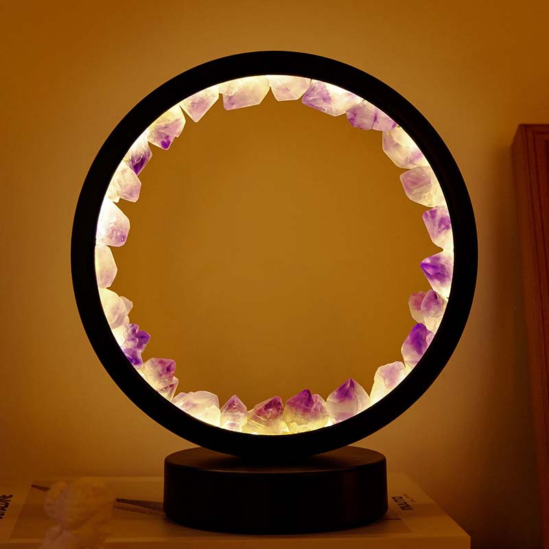 2:Amethyst teeth ( monochrome warm light ) black frame