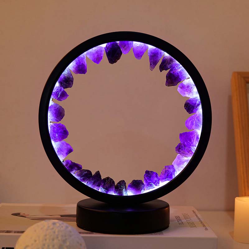 12:Deep violet crystal ( monochrome cold light ) black frame