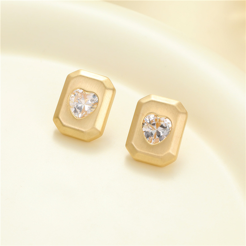 14K Gold H-11260 white zirconium