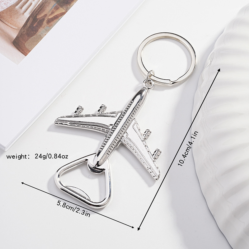 Airplane bottle opener