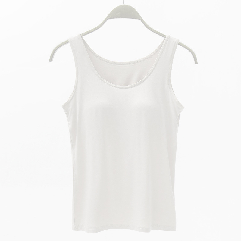 Milky white vest