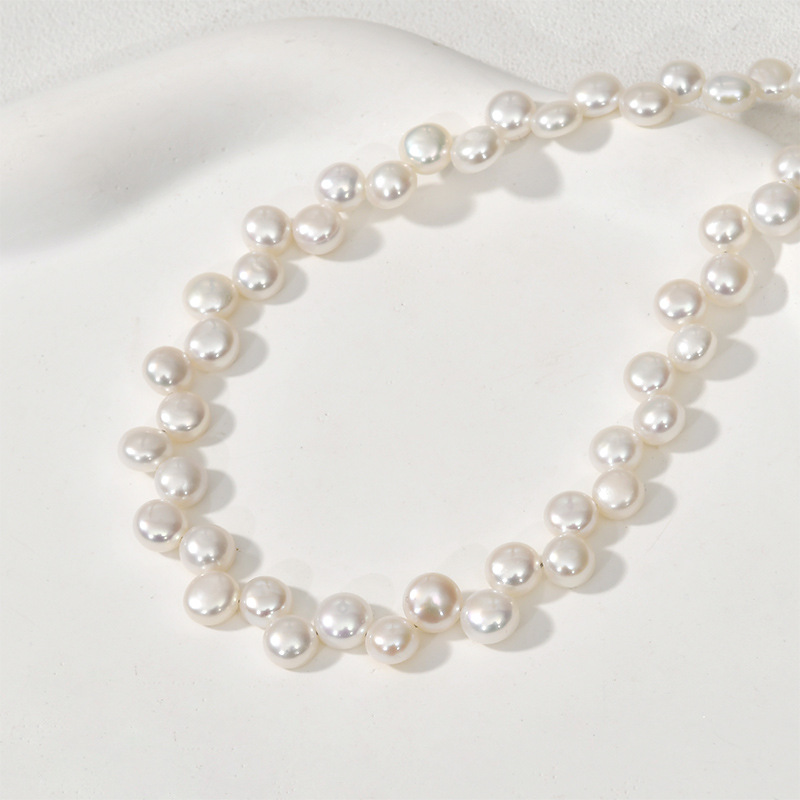 Oval white pearl 7-8mm a treaty 56