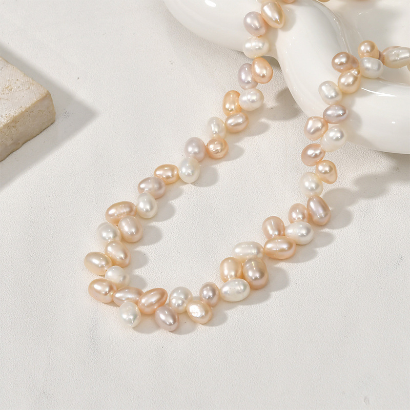 Wheat color pearl 5.4*7.3mm a treaty 85