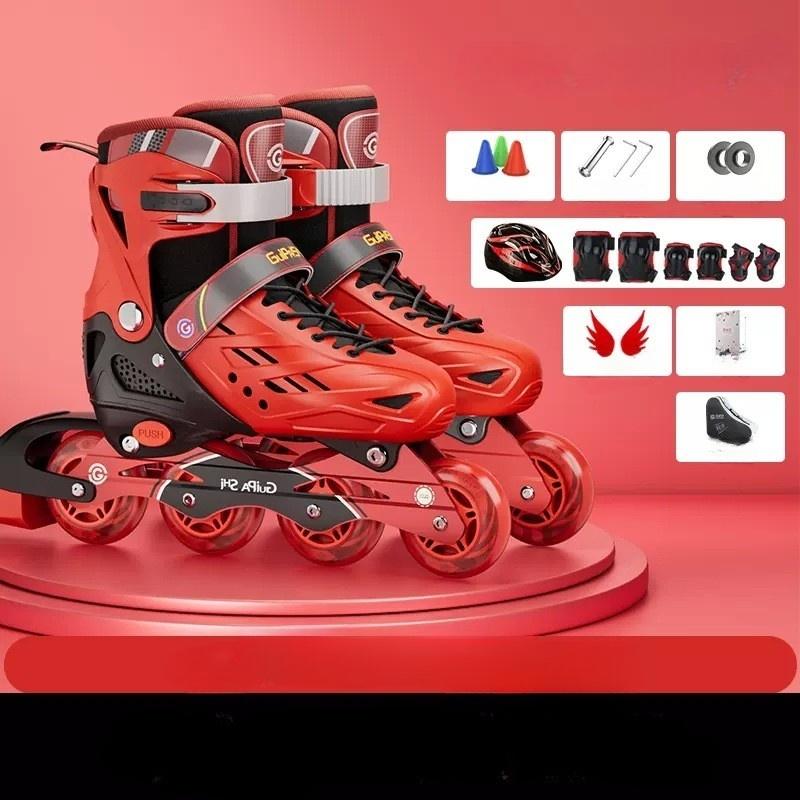 919 Backpack   helmet protector   shoes red