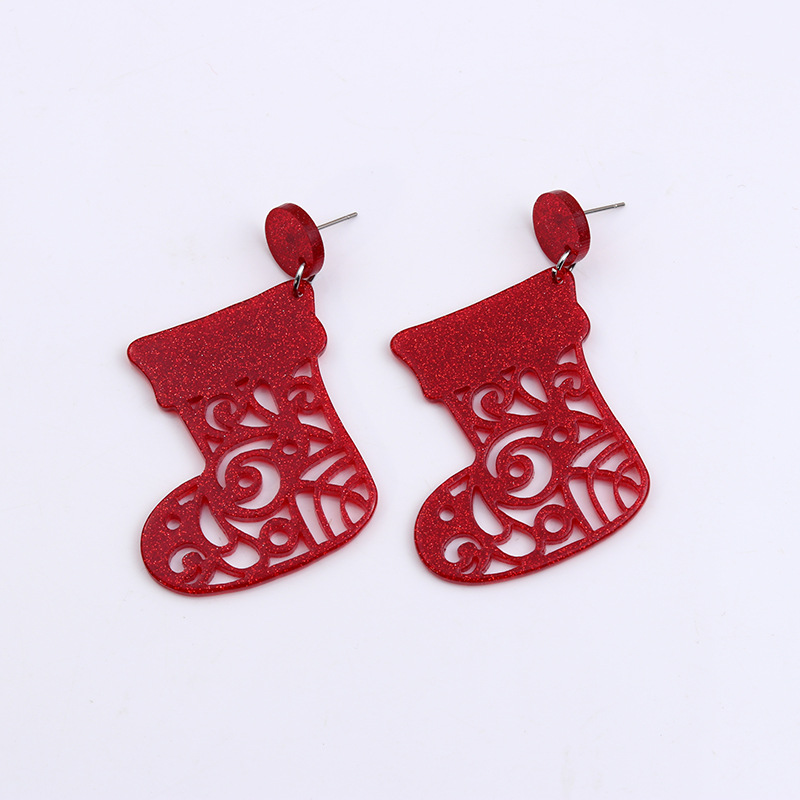 Hollow Christmas stockings:65x37mm